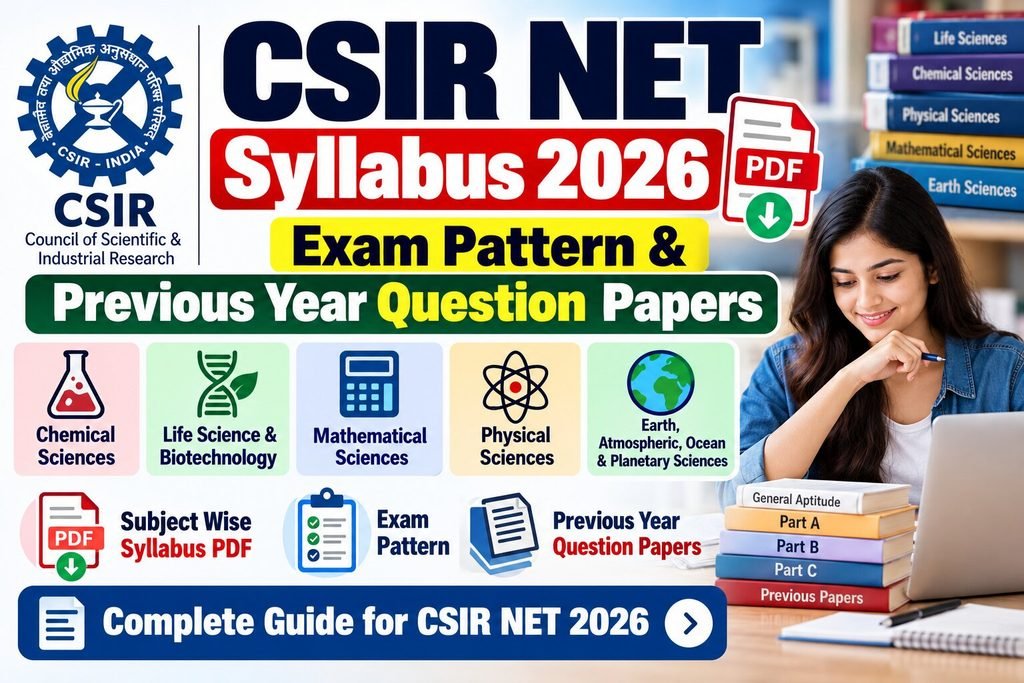 CSIR NET Syllabus 2026